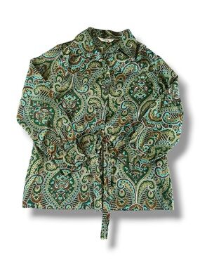 [Lady Arrow] VTG 70s Patterned Blouse